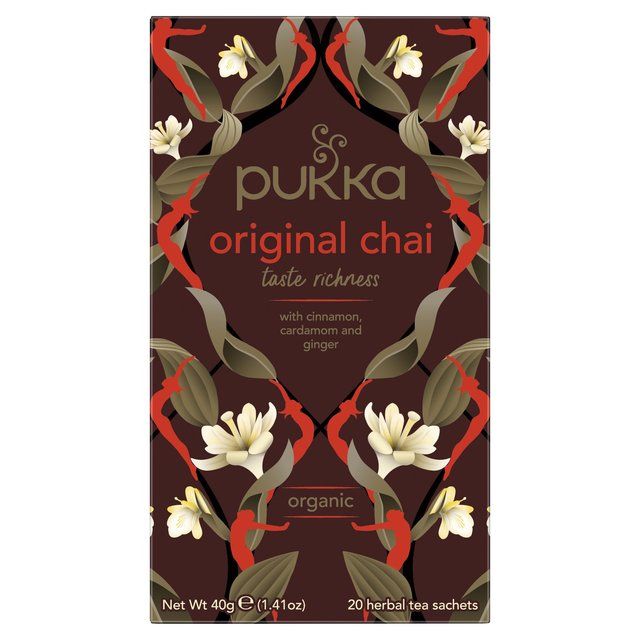 Pukka Tea Herbs Original Chai Tea Bags   20 per pack