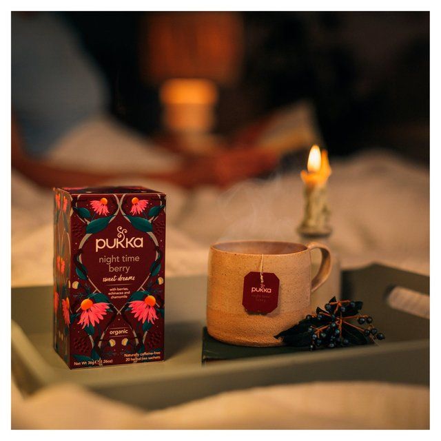 Pukka Tea Night Time Berry Organic Herbal Tea   20 per pack