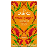 Pukka Tea Organic Three Ginger Tea Bags   20 per pack