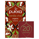 Pukka Tea Organic Vanilla Chai Tea Bags   20 per pack