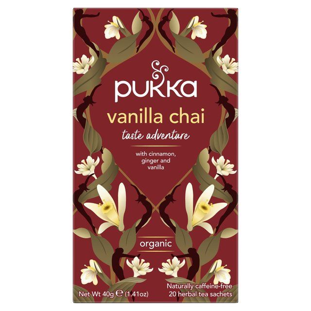 Pukka Tea Organic Vanilla Chai Tea Bags   20 per pack