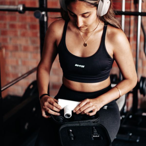 Pulseroll Ignite Mini Massage Gun with Heat White