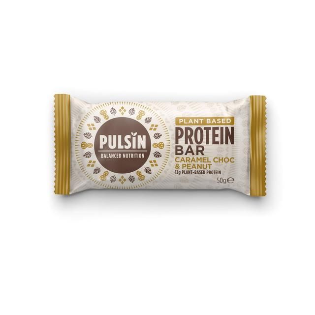 Pulsin Caramel Choc &amp;amp; Peanut Vegan Protein Bar    50g