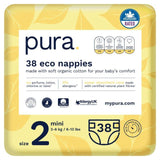 Pura Eco Nappies Size 2 (3-6kg)   38 per pack