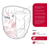 Pura Eco Nappy Pants Size 6 (14Kg+) Mega Pack   6 x 18 per pack