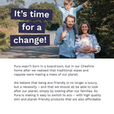 Pura Plastic Free Baby Wipes 12 x 60pk   12 x 60 per pack