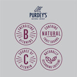 Purdey's Natural Energy Refocus Dark Fruits   4 x 250ml