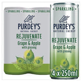 Purdey's Natural Energy  Rejuvenate Grape &amp;amp; Apple   4 x 250ml