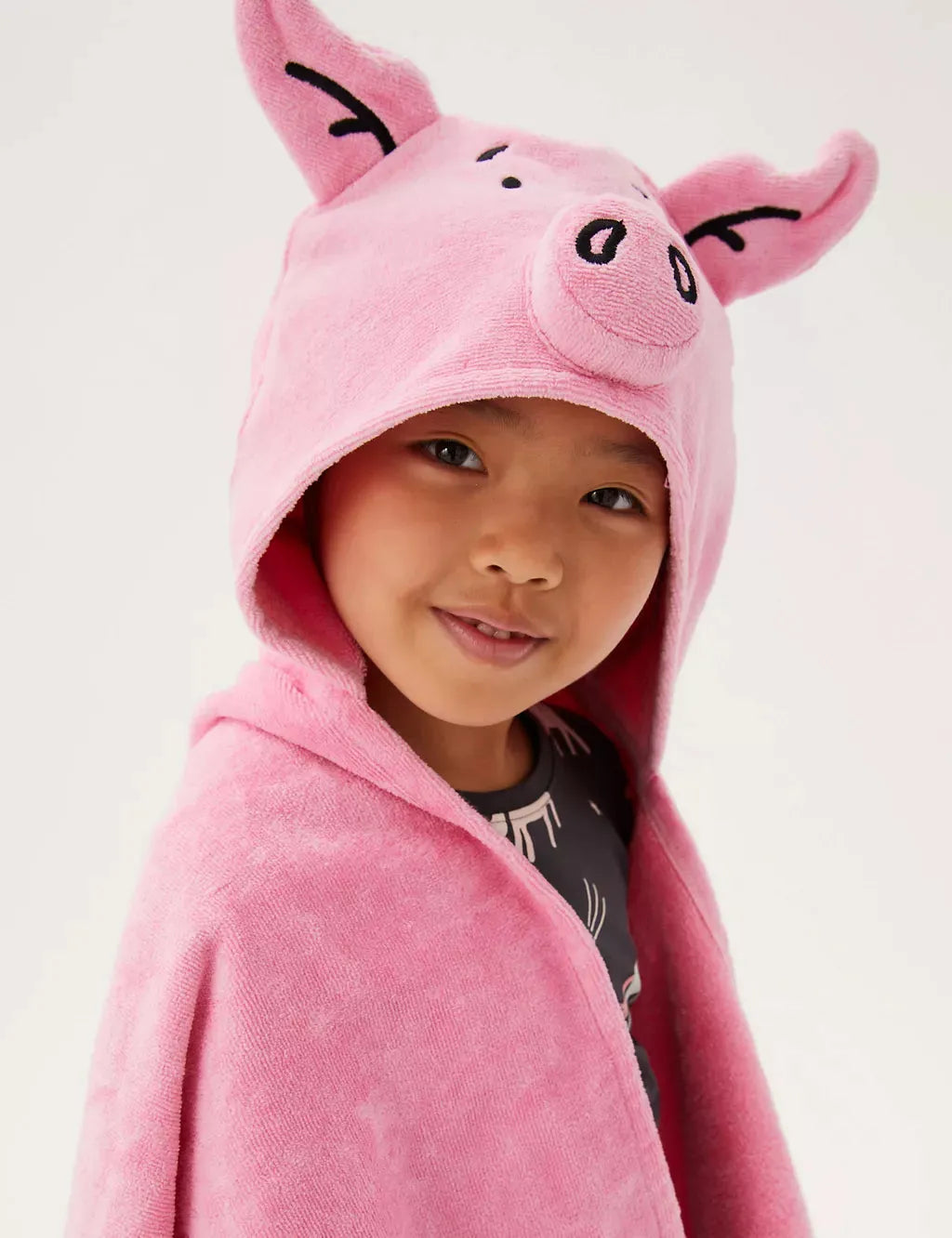 Pure Cotton Percy Pig&amp;trade; Kids Hooded Towel