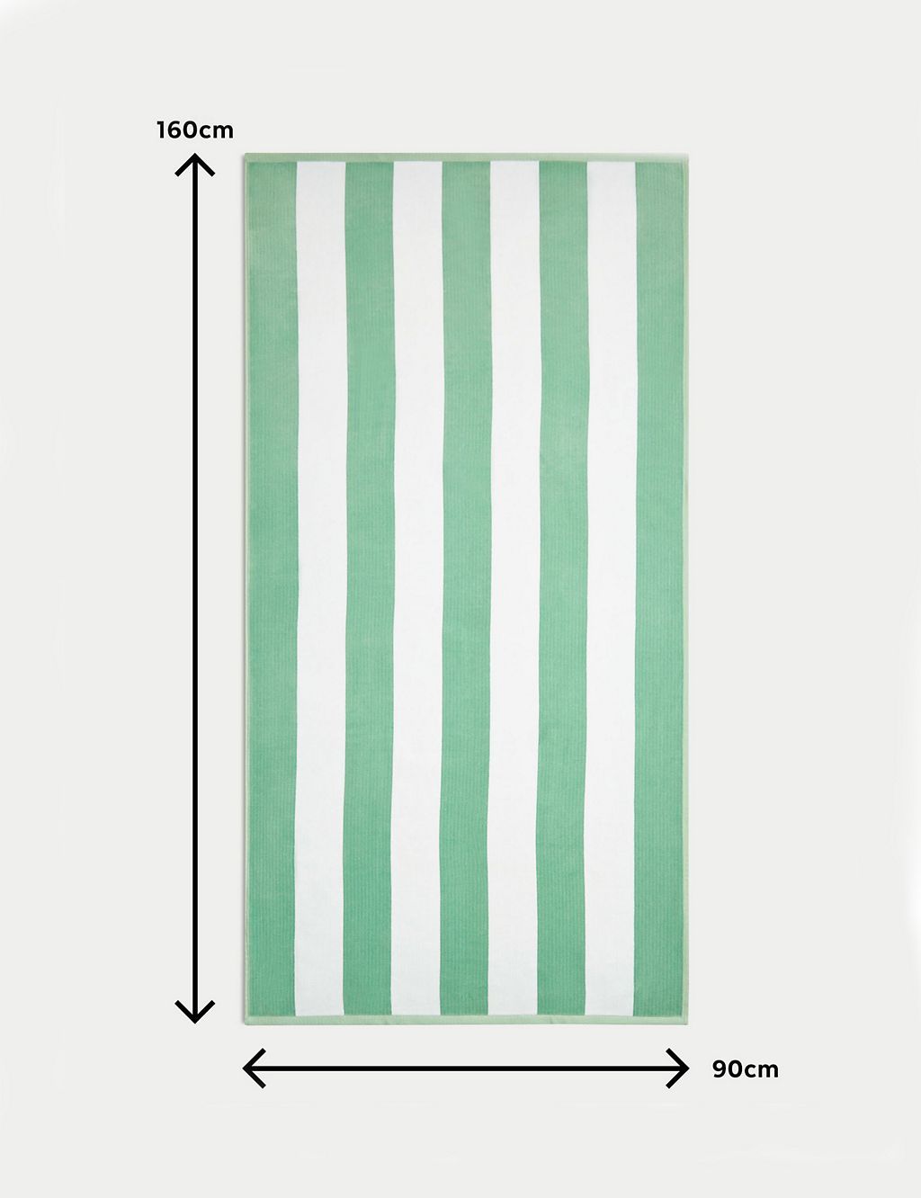 Pure Cotton Striped Sand Resistant Beach Towel
