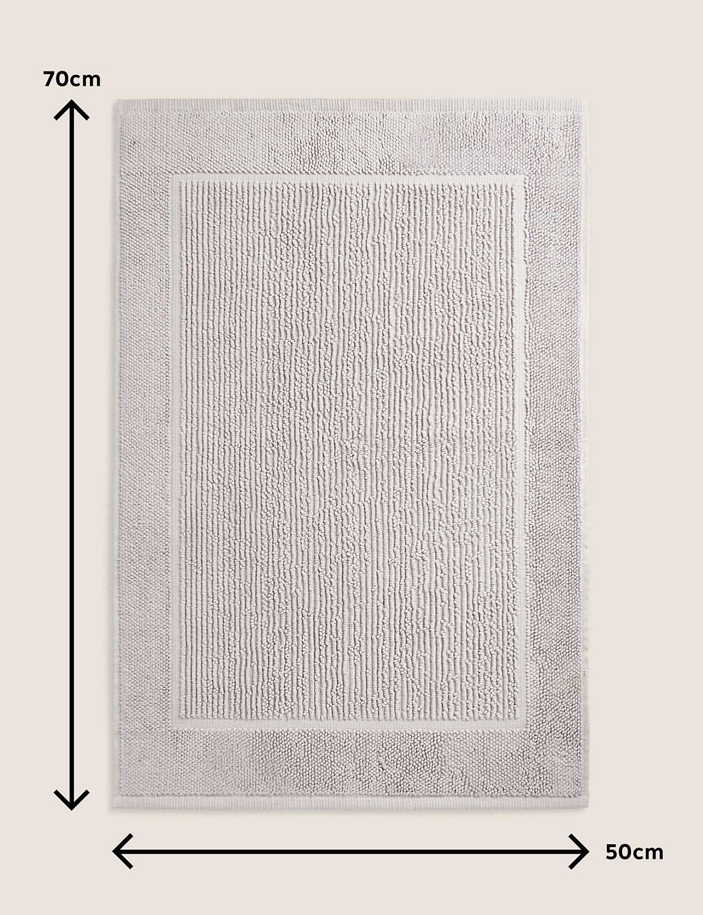Pure Cotton Textured Bath Mat