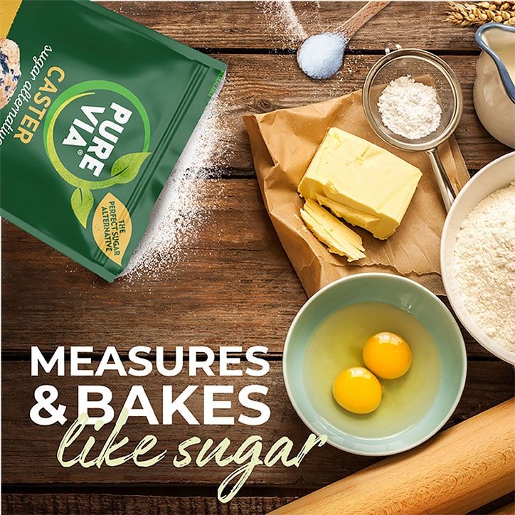 Pure Via Soft Brown Sugar Alternative 300g Caster Stevia