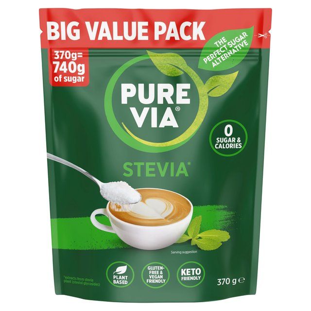 Pure Via Stevia Leaf Zero Calories Sweetener   370g