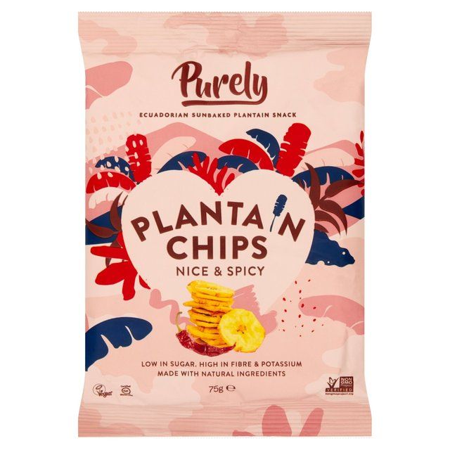 Purely Plantain Chips Nice &amp;amp; Spicy   75g