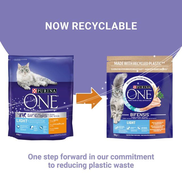 Purina One Light Chicken Dry Cat Food   750g
