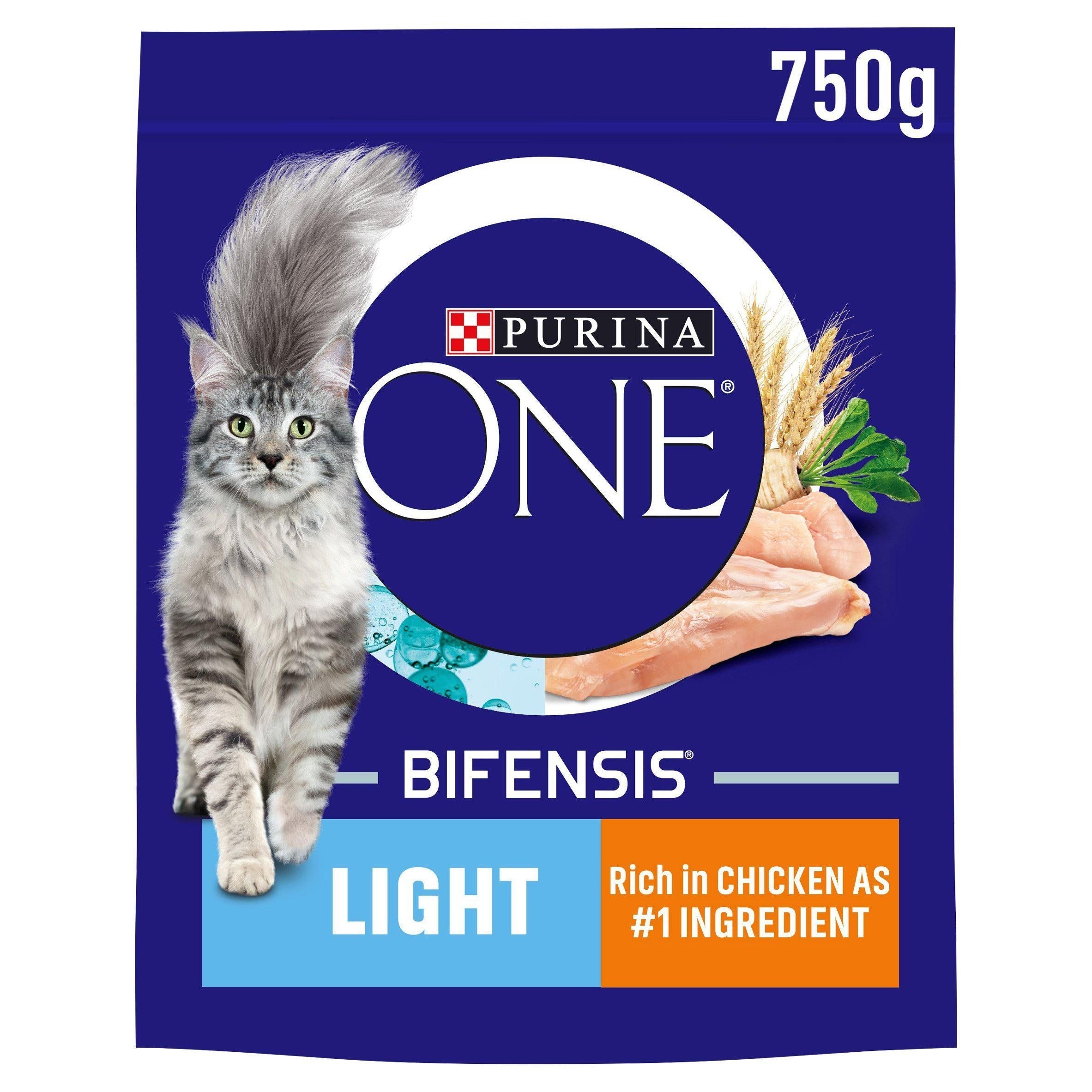 Purina One Light Dry Cat Food Chicken &amp;amp; Wheat 750g