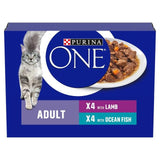 Purina One Mini Fillets Ocean Fish and Lamb Wet Cat Food   8 x 85g