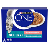 Purina One Senior Cat Food 7+ Salmon &amp;amp; Ocean Fish 8x85g