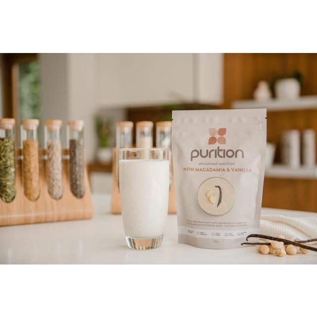 Purition Macadamia &amp;amp; Vanilla Wholefood Nutrition Powder    250g