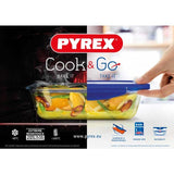 Pyrex Cook&amp;amp;Go Square Glass Roaster Small 16cm
