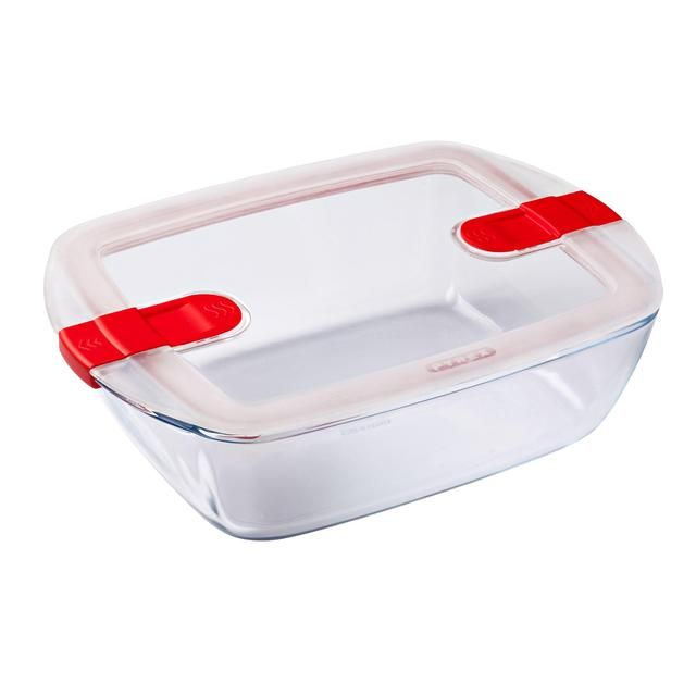 Pyrex Cook&amp;amp;Heat Rect Dish &amp;amp; Lid 2.6l   28 per pack