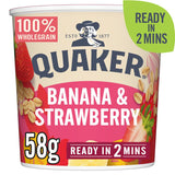 Quaker Banana &amp;amp; Strawberry Porridge Pot 58g