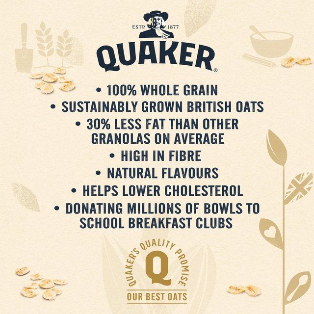 Quaker Oat Granola Golden Crunch Cereal   500g