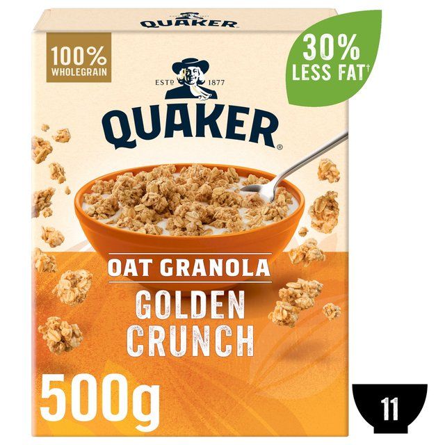 Quaker Oat Granola Golden Crunch Cereal   500g