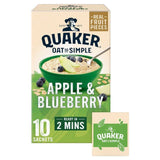 Quaker Oat So Simple Apple &amp;amp; Blueberry Porridge Sachets Cereal   10 per pack