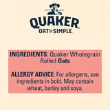 Quaker Oat So Simple Big Bowl Original Porridge Sachets Cereal   6 per pack