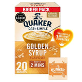 Quaker Oat So Simple Family Pack Golden Syrup Porridge Sachets Cereal   20 per pack