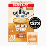 Quaker Oat So Simple Family Pack Golden Syrup Porridge Sachets Cereal   20 per pack