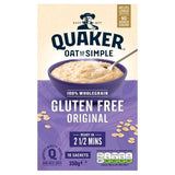 Quaker Oat So Simple Gluten Free Original Porridge Sachets Cereal   10 per pack