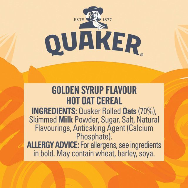 Quaker Oat So Simple Golden Syrup Porridge Cereal Pot   57g