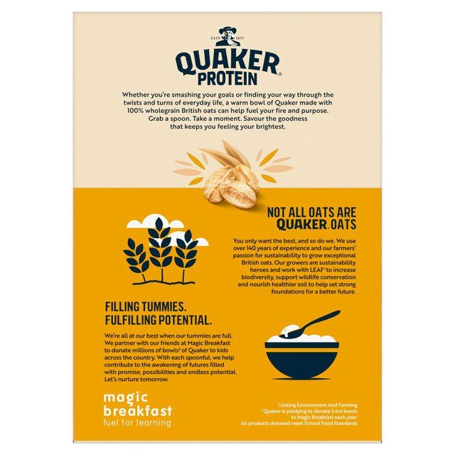 Quaker Oat So Simple Protein Golden Syrup Porridge Sachets Cereal   8 per pack