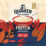 Quaker Oat So Simple Protein Original Porridge Sachets Cereal   8 per pack