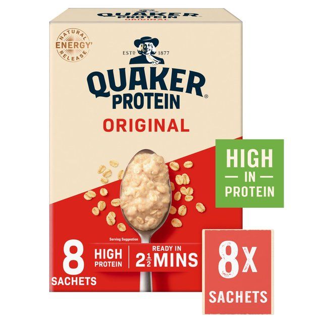 Quaker Oat So Simple Protein Original Porridge Sachets Cereal   8 per pack
