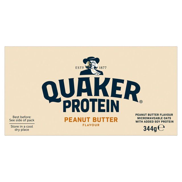 Quaker Oat So Simple Protein Peanut Butter Porridge Sachets Cereal   8 x 1 per pack