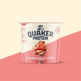 Quaker Oat So Simple Protein Porridge Strawberries and Cream Cereal Pot   59g