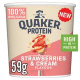 Quaker Oat So Simple Protein Porridge Strawberries and Cream Cereal Pot   59g
