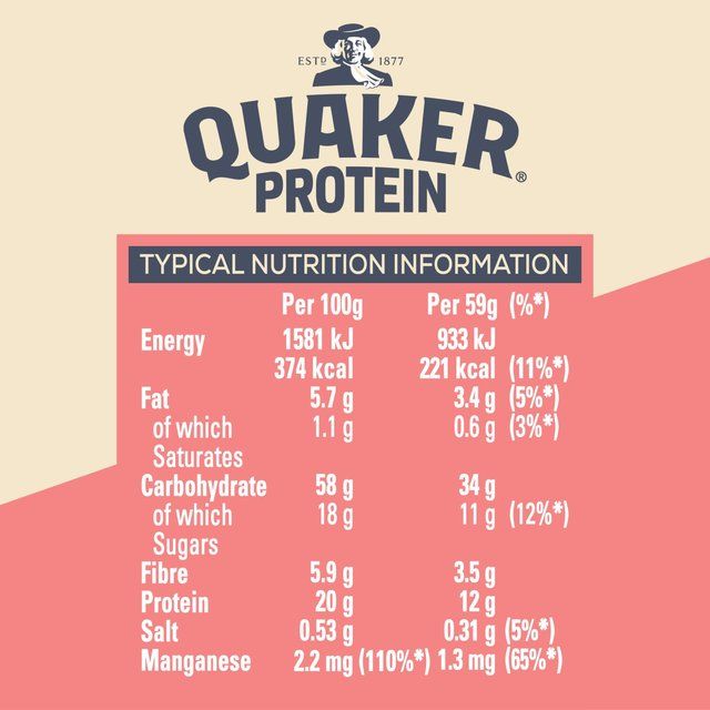Quaker Oat So Simple Protein Porridge Strawberries and Cream Cereal Pot   59g
