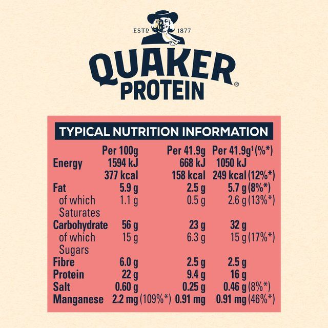 Quaker Oat So Simple Protein Strawberries &amp;amp; Cream Porridge Sachets Cereal   8 x 1 per pack