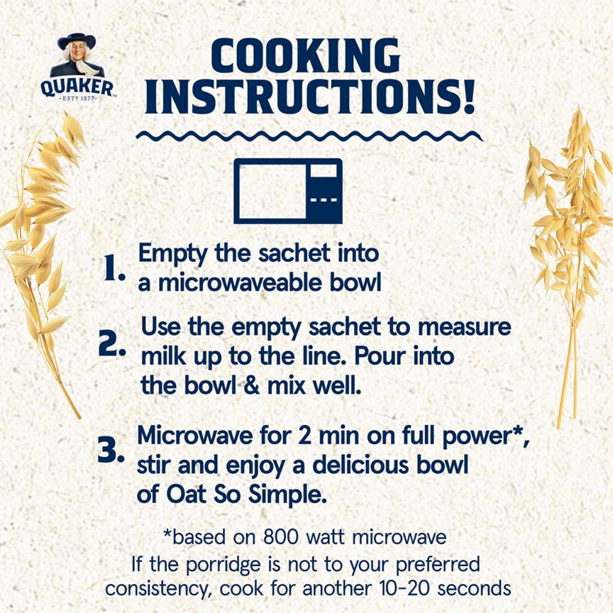Quaker Oat So Simple Sultanas &amp;amp; Raisins Porridge 10 Pack