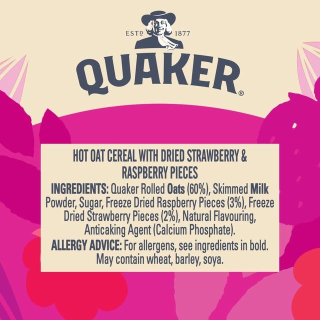 Quaker Oat So Simple Summer Berries Porridge Cereal Pot   58g