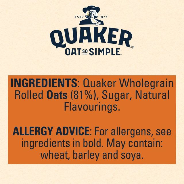 Quaker Oat So Simple Sweet Cinnamon Porridge Sachets Cereal   10 per pack