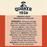 Quaker Porridge To Go Cinnamon Breakfast Bars 55g x    2 per pack