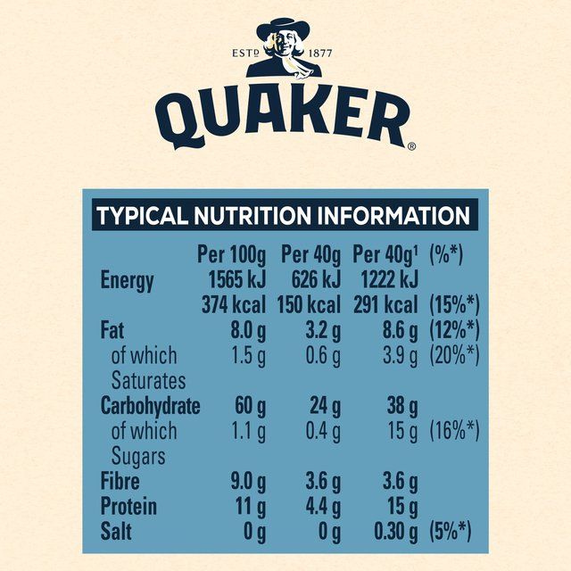Quaker Rolled Oats Porridge Cereal   500g
