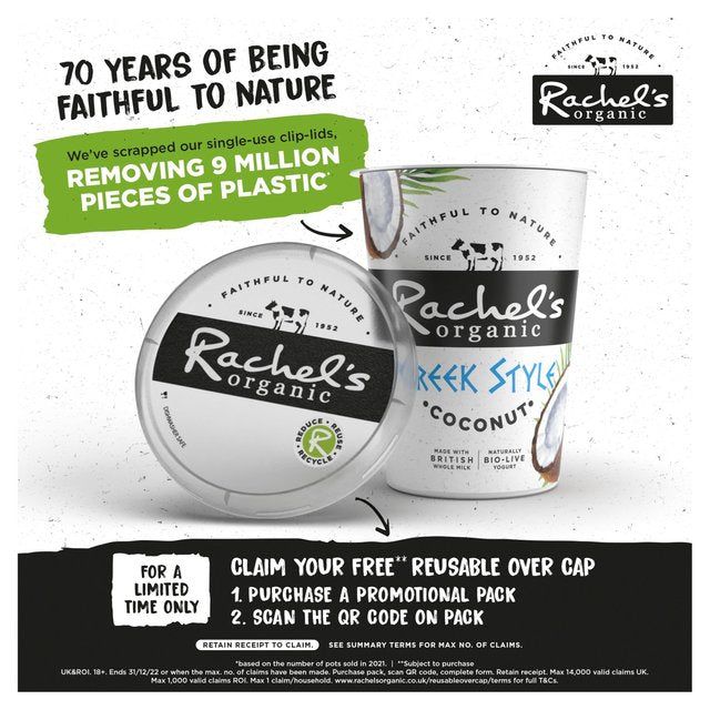 Rachel's Organic Greek Style Coconut Yoghurt   450g