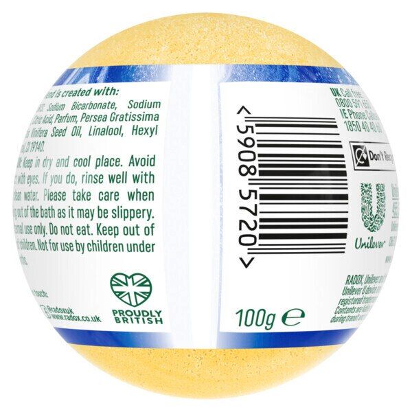 RADOX BATH BOMB BLUE/RASP 100G