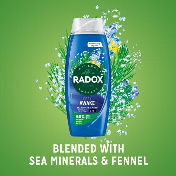 Radox Feel Awake 2-In-1 Body Wash &amp;amp; Shampoo 450ml